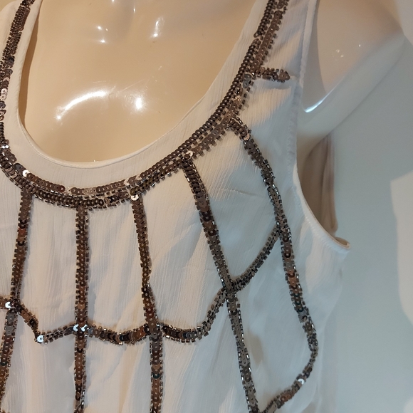 ❣️Ladies sequin white/black dress size XL (#308) - Picture 5 of 12